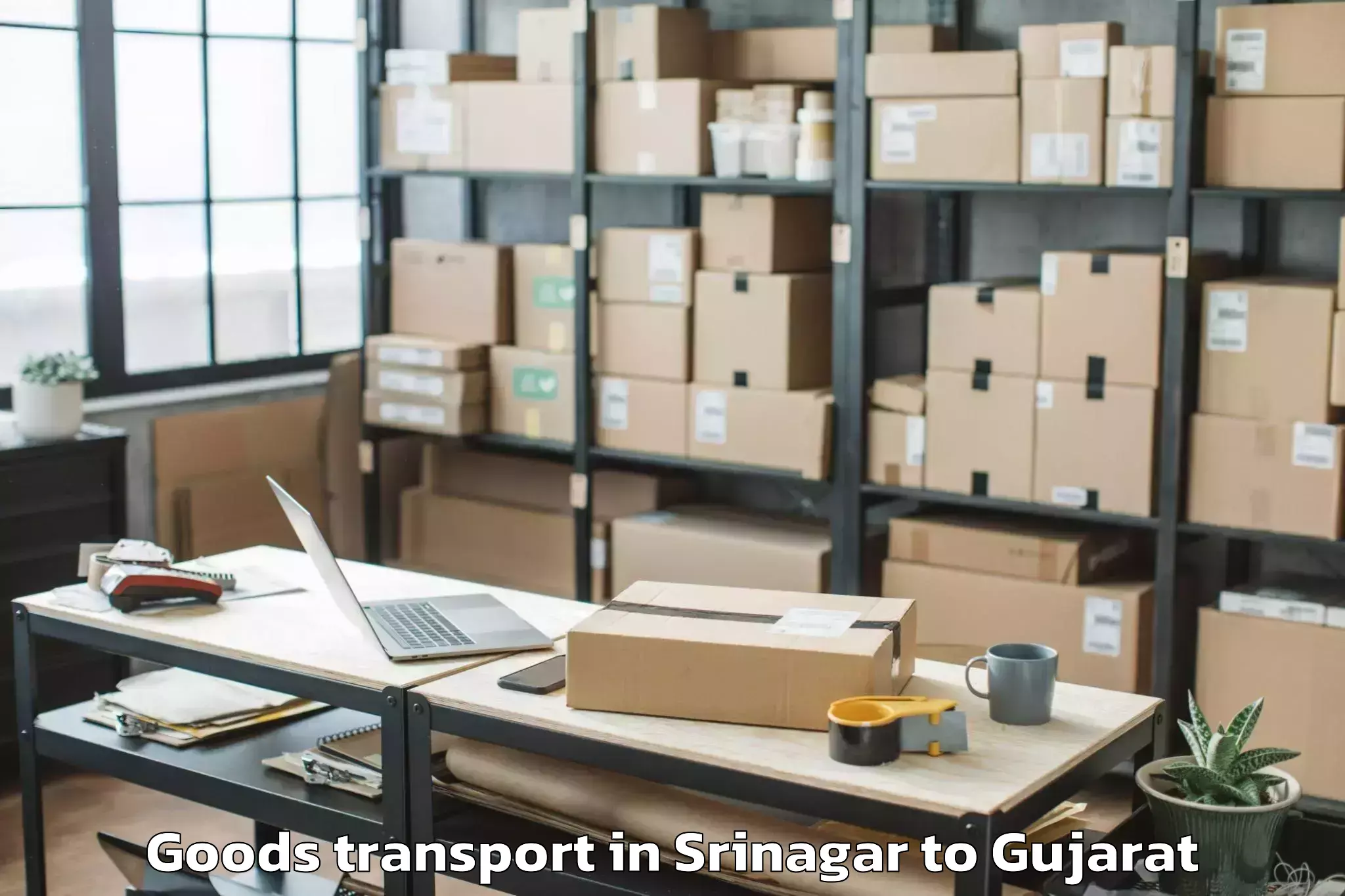 Efficient Srinagar to Surat City Goods Transport